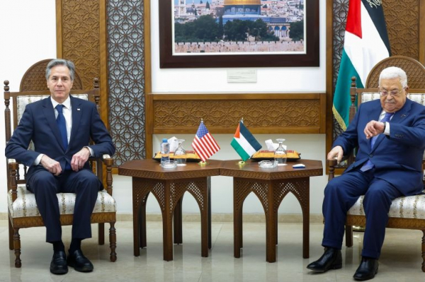 Ngoại trưởng Mỹ gặp Tổng thống Abbas, bàn về tương lai Palestine  -0