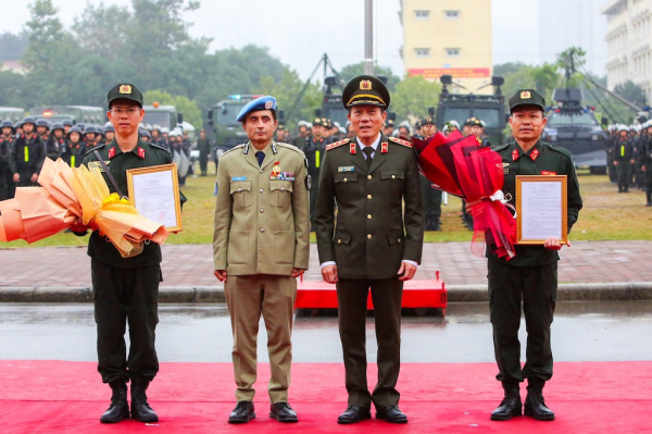 Bộ Công an tổ chức Lễ công bố Quyết định thành lập và ra mắt Đơn vị Cảnh sát gìn giữ hòa bình số 1 -0
