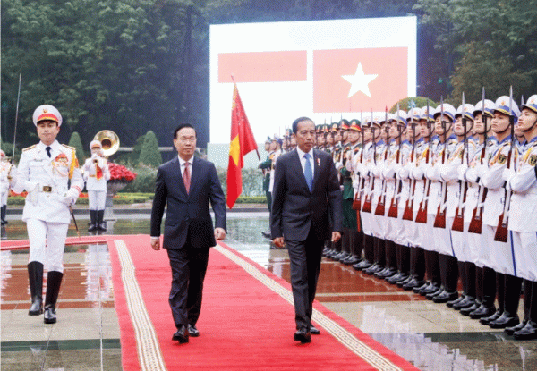 Chủ tịch nước Võ Văn Thưởng chủ trì lễ đón Tổng thống Indonesia Joko Widodo -0