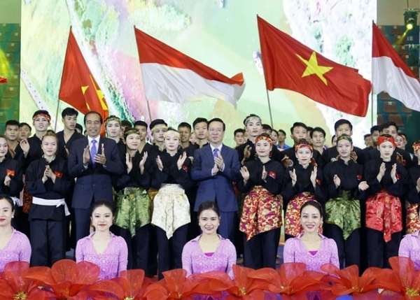 Presidents of Vietnam, Indonesia enjoy martial arts performances -0