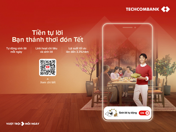 Techcombank ra mắt tính năng mới: Bật để “tiền tự sinh lời” -0