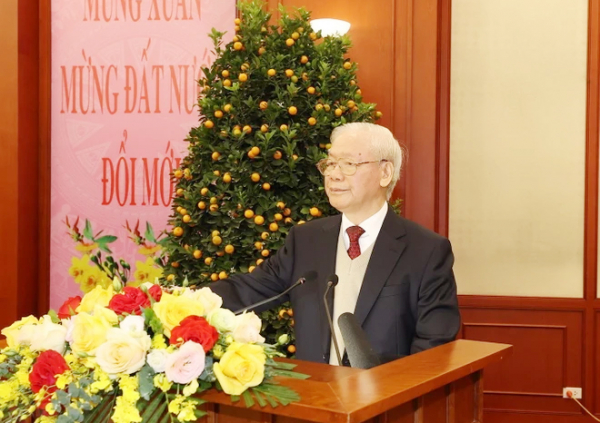 Lời chúc tết của đồng chí Tổng bí thư Nguyễn Phú Trọng tại buổi gặp mặt lãnh đạo, nguyên lãnh đạo Đảng, Nhà nước -0