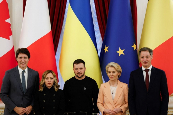 Lãnh đạo các nước G7 cam kết gia tăng trừng phạt Nga -0