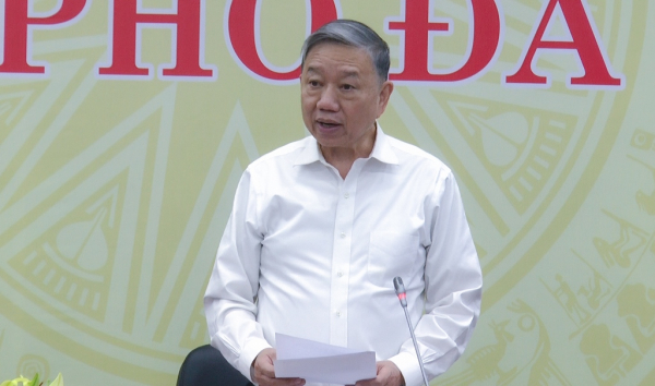 Đại tướng Tô Lâm, Bộ trưởng Bộ Công an, Trưởng đoàn công tác Chính phủ làm việc với TP Đà Nẵng -0