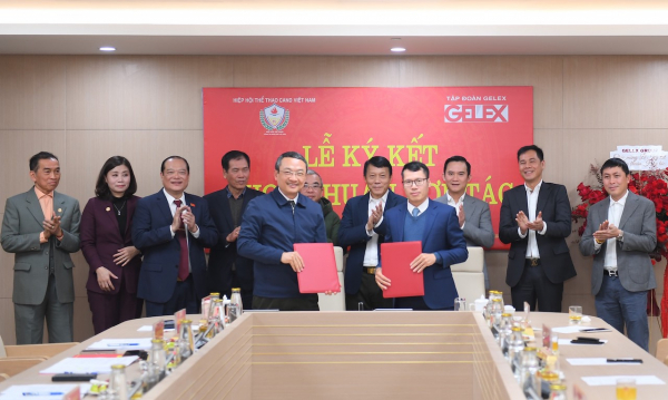 Hiệp hội Thể thao CAND ký thoả thuận hợp tác với Tập đoàn GELEX -1