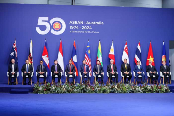 Thủ tướng dự Lễ đón các Trưởng đoàn tham dự Hội nghị Cấp cao ASEAN-Australia -0