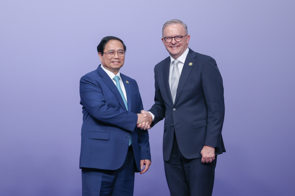 Thủ tướng gặp lãnh đạo các nước nhân dự Hội nghị cấp cao ASEAN - Australia -0