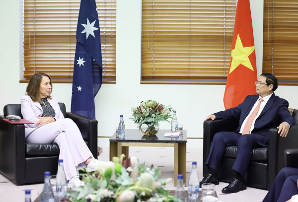 Thủ tướng Phạm Minh Chính hội kiến Chủ tịch Thượng viện Australia -0