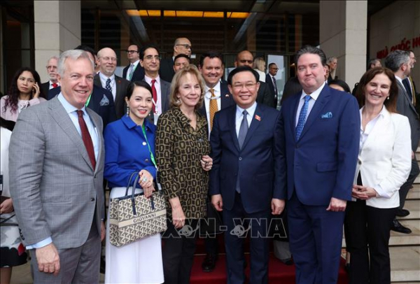 Chủ tịch Quốc hội Vương Đình Huệ tiếp Đoàn Hội đồng kinh doanh Hoa Kỳ - ASEAN -0