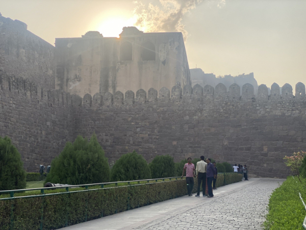 Beautiful Sunset at Golconda Fort in Hyderabad -0