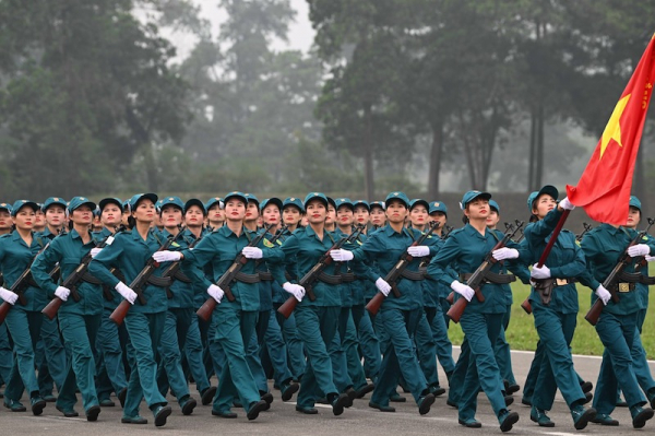 Kiểm tra huấn luyện diễu binh, diễu hành trong Lễ kỷ niệm 70 năm Chiến thắng Điện Biên Phủ -3
