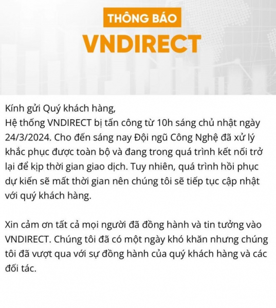 HNX tạm thời ngắt kết nối với VNDirect -0