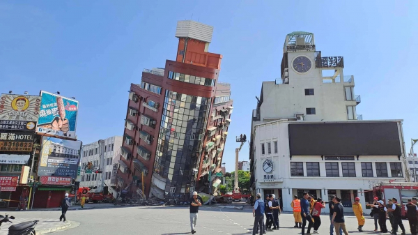 Động đất ở Đài Loan: Mưa lớn, lở đất cản trở công tác cứu hộ -0