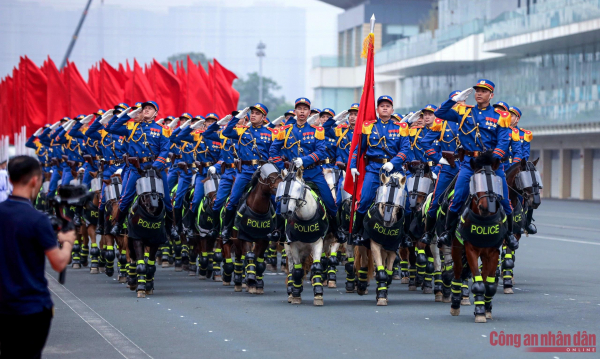 Grand parade shows honor, pride and strength of the Mobile Police Force takes place in Hanoi - 4