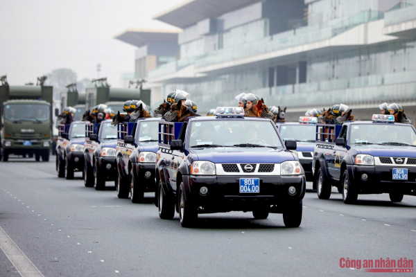 Grand parade shows honor, pride and strength of the Mobile Police Force takes place in Hanoi - 9
