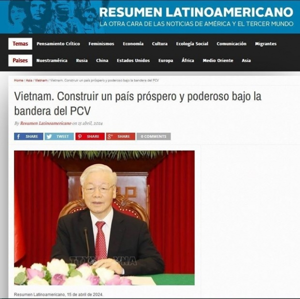 Argentine newspaper publishes Party leader’s article -0