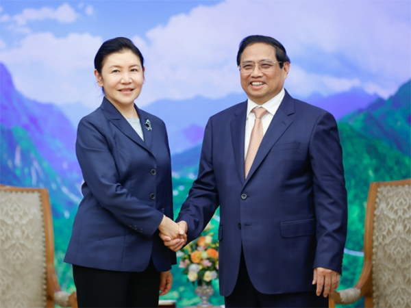 Thủ tướng Phạm Minh Chính tiếp Bộ trưởng Bộ Tư pháp Trung Quốc -0