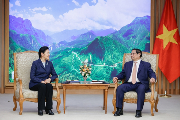 Thủ tướng Phạm Minh Chính tiếp Bộ trưởng Bộ Tư pháp Trung Quốc -0