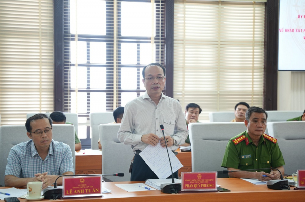 Đoàn công tác Ủy ban Quốc phòng và An ninh của Quốc hội khảo sát cao tốc Cam Lộ - La Sơn -0