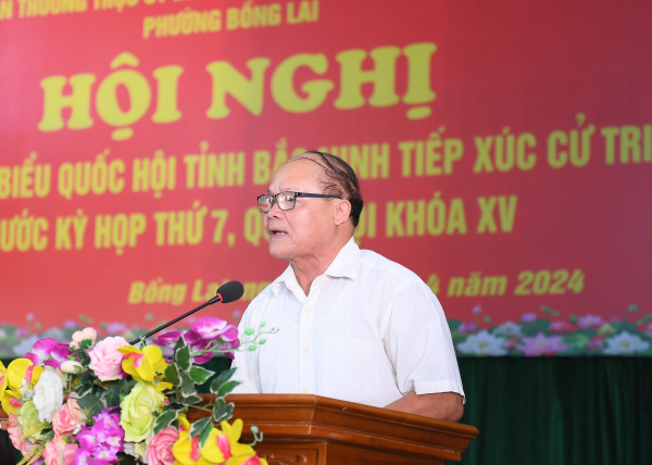 Thứ trưởng Trần Quốc Tỏ tiếp xúc cử tri phường Bồng Lai, thị xã Quế Võ, tỉnh Bắc Ninh -1
