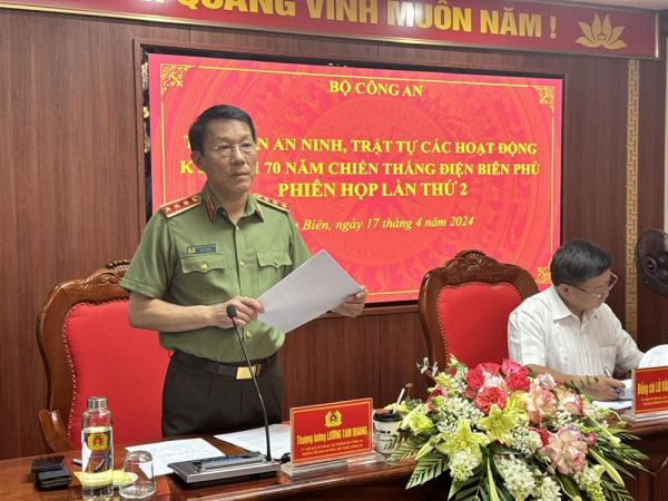 Deputy Minister Luong Tam Quang requests police forces to ensure security and safety for the 70th Anniversary of Dien Bien Phu Victory -0