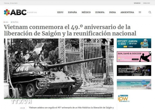 Báo chí Argentina đưa tin đậm về Ngày thống nhất đất nước của dân tộc Việt Nam -0