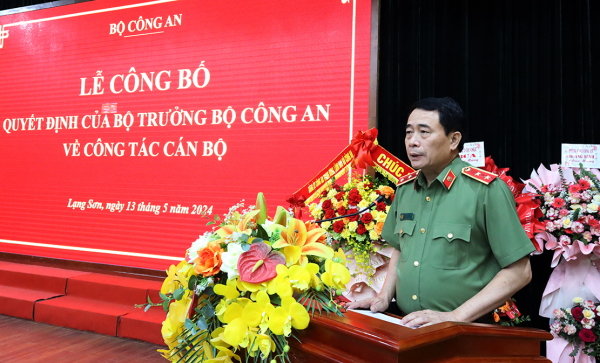 Công bố quyết định bổ nhiệm Giám đốc Công an tỉnh Lạng Sơn -0