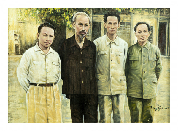 Triển lãm 55 tác phẩm về Bác Hồ của họa sĩ Việt kiều -3