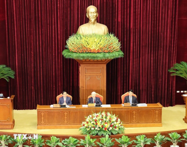 Ngày làm việc thứ nhất Hội nghị lần thứ chín Ban Chấp hành Trung ương Đảng khóa XIII -0