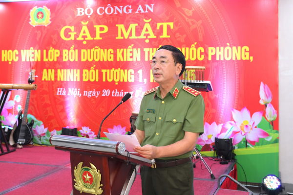 Bộ Công an gặp mặt học viên Lớp bồi dưỡng kiến thức Quốc phòng, An ninh đối tượng 1, Khóa 95  -0