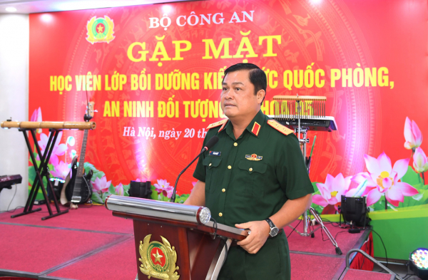 Bộ Công an gặp mặt học viên Lớp bồi dưỡng kiến thức Quốc phòng, An ninh đối tượng 1, Khóa 95  -0