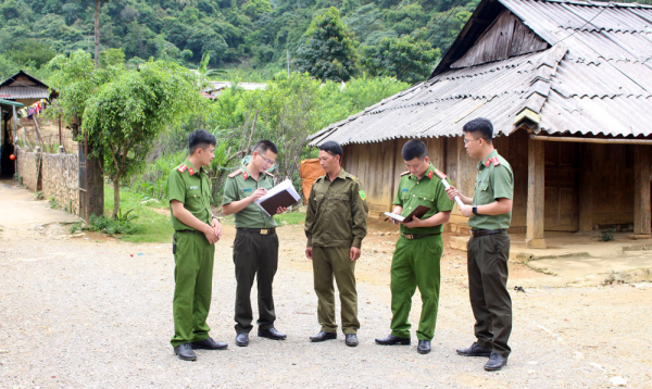 công an huyện vân hồ, tỉnh sơn la tăng cường tuần tra, kiểm soát, bám địa bàn.jpg -1