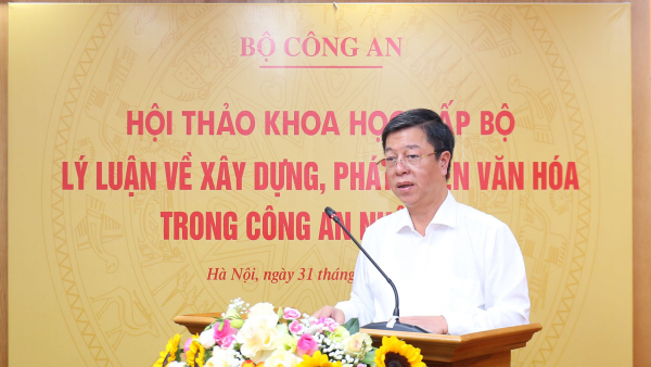 Tập trung trí tuệ, bàn thảo giải pháp đẩy mạnh phát triển văn hóa trong CAND  -0