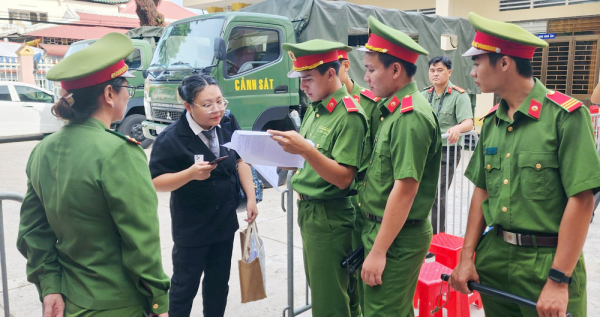 Đảm bảo ANTT tại phiên tòa phúc thẩm vụ 70 đối tượng bảo kê giành đất ở Phú Quốc -0