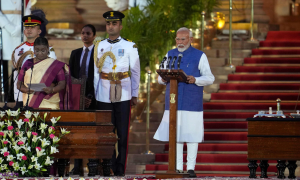 Thủ tướng Ấn Độ Narendra Modi tuyên thệ nhậm chức trong nhiệm kỳ lịch sử  -0
