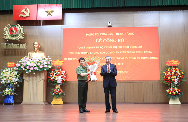 Bộ Chính trị chỉ định Bộ trưởng Lương Tam Quang giữ chức Bí thư Đảng uỷ Công an Trung ương -0