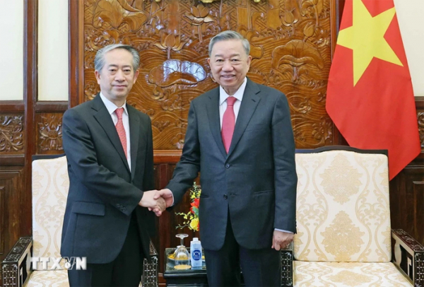 Chủ tịch nước Tô Lâm tiếp Đại sứ Trung Quốc Hùng Ba -0