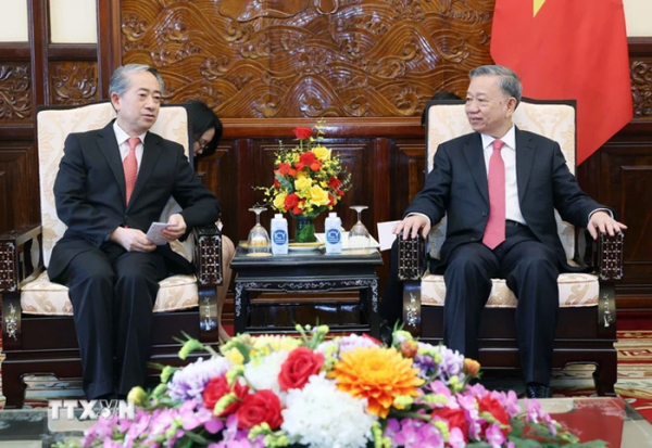 Chủ tịch nước Tô Lâm tiếp Đại sứ Trung Quốc Hùng Ba -0