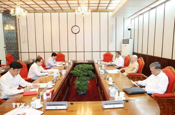 Tổng Bí thư Nguyễn Phú Trọng chủ trì cuộc họp lãnh đạo chủ chốt -0
