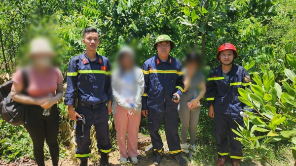 Công an tìm thấy 3 nữ sinh đi lạc tại khu vưc núi Hòn Vượn -0