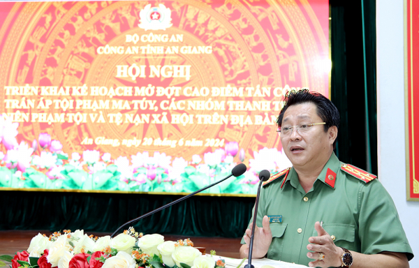 Mở cao điểm trấn áp tội phạm ma tuý,  các nhóm thanh thiếu niên phạm tội và tệ nạn xã hội ở An Giang -0