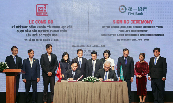 Lễ ký kết hợp đồng tín dụng hợp vốn lên đến 80 triệu USD giữa Sao Mai Group và Ngân hàng First Commercial Bank -0