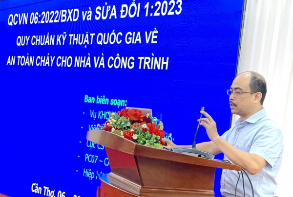 Cần Thơ: Hội thảo phổ biến Quy chuẩn kỹ thuật quốc gia về an toàn cháy cho nhà và công trình -0