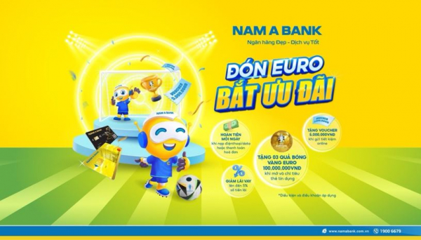 Hòa nhịp Euro Cup 2024 cùng Nam A Bank, nhận ngay quả bóng vàng trị giá 100 triệu đồng -0