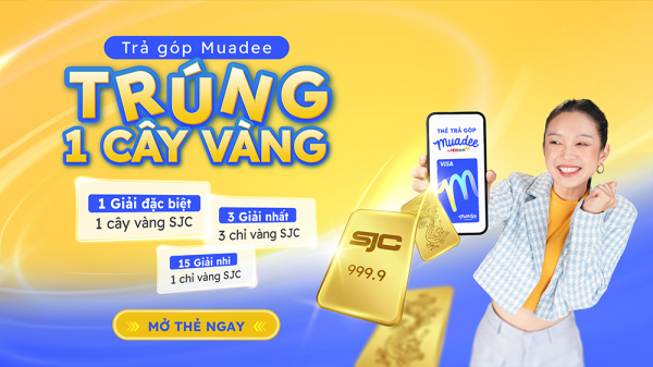 Trả góp dễ dàng, trúng vàng cực đã với thẻ trả góp Muadee by HDBank -0