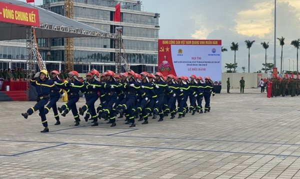 Khai mạc vòng chung kết Hội thi nghiệp vụ chữa cháy và cứu nạn, cứu hộ “Tổ liên gia an toàn PCCC” toàn quốc năm 2024 -0