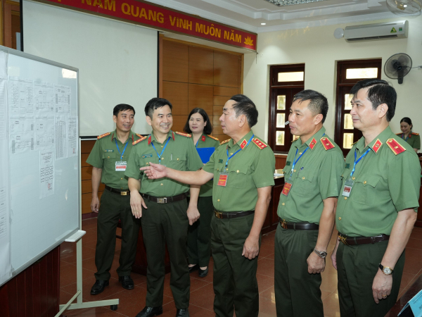 Thứ trưởng Trần Quốc Tỏ kiểm tra công tác tổ chức Kỳ thi đánh giá của Bộ Công an năm 2024 -0