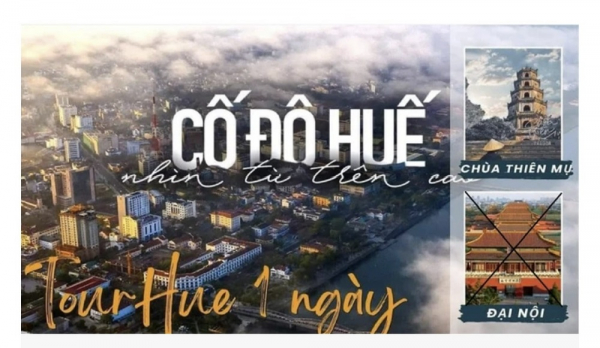 Hướng dẫn viên quảng cáo tour du lịch Huế nhưng đăng ảnh Tử Cấm Thành -0