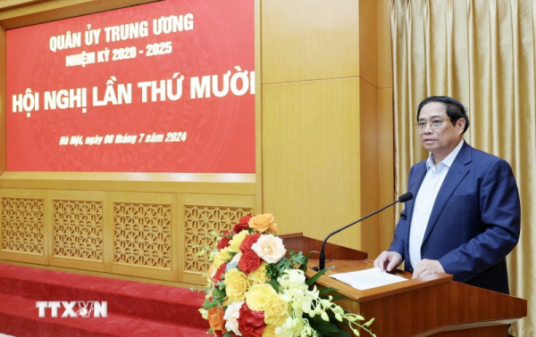 Chủ tịch nước và Thủ tướng Chính phủ dự Hội nghị Quân ủy Trung ương -0