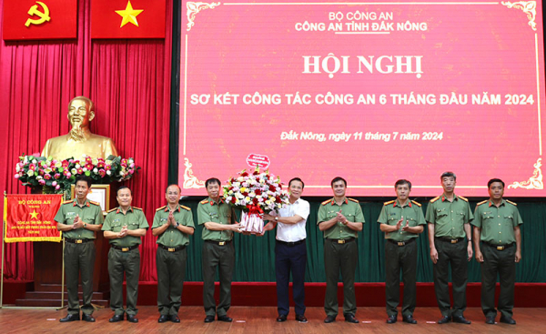 Công an Đắk Nông sơ kết công tác 6 tháng đầu năm 2024 -0